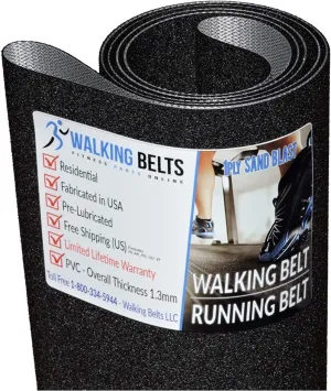 WALKINGBELTS Walking Belts LLC - Livestrong LS9.9T (2010) S/N: TM380 - Treadmill Running Belt 1ply Sand Blast   Free 1oz Lube