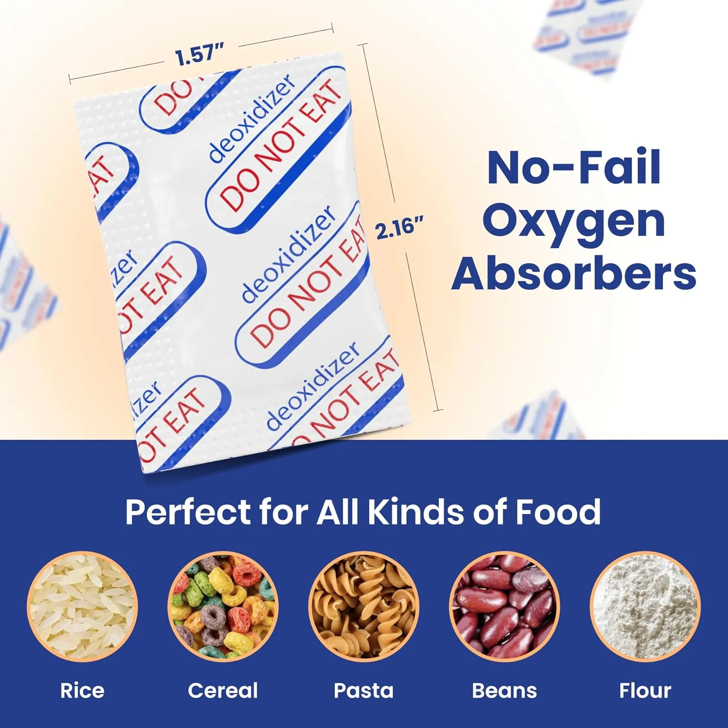 Wallaby 500cc Oxygen Absorbers - 100 Count - for Long Term Food Storage & Survival, Mylar Bags, Canning, Harvest Right Freeze Dryer, Dehydrated, and Preserved Foods - FDA Food Safe 500cc