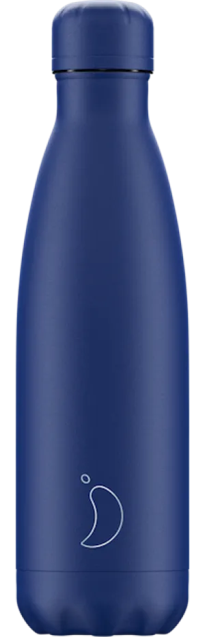 Water Bottle 500ml - Matte Blue