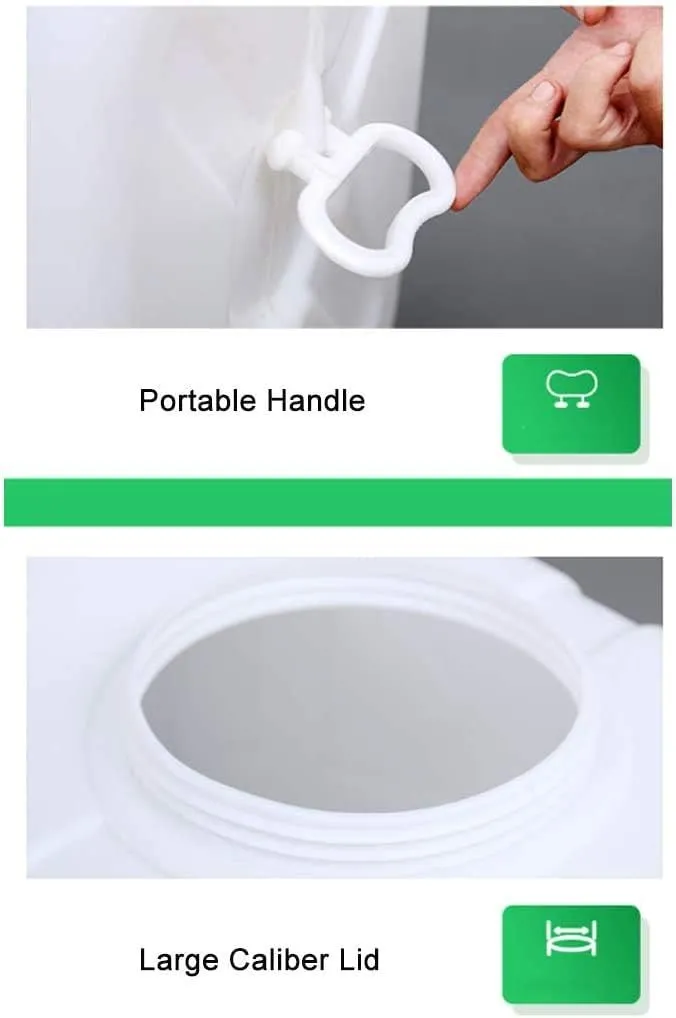 Water Tank Large White Food-Grade Water Storage Container with Lid and Handle,BPA Free Food Safe Water Storage Carrier,for Outdoor Camping Transport Hiking Hurricane Emergency(Size:48L)