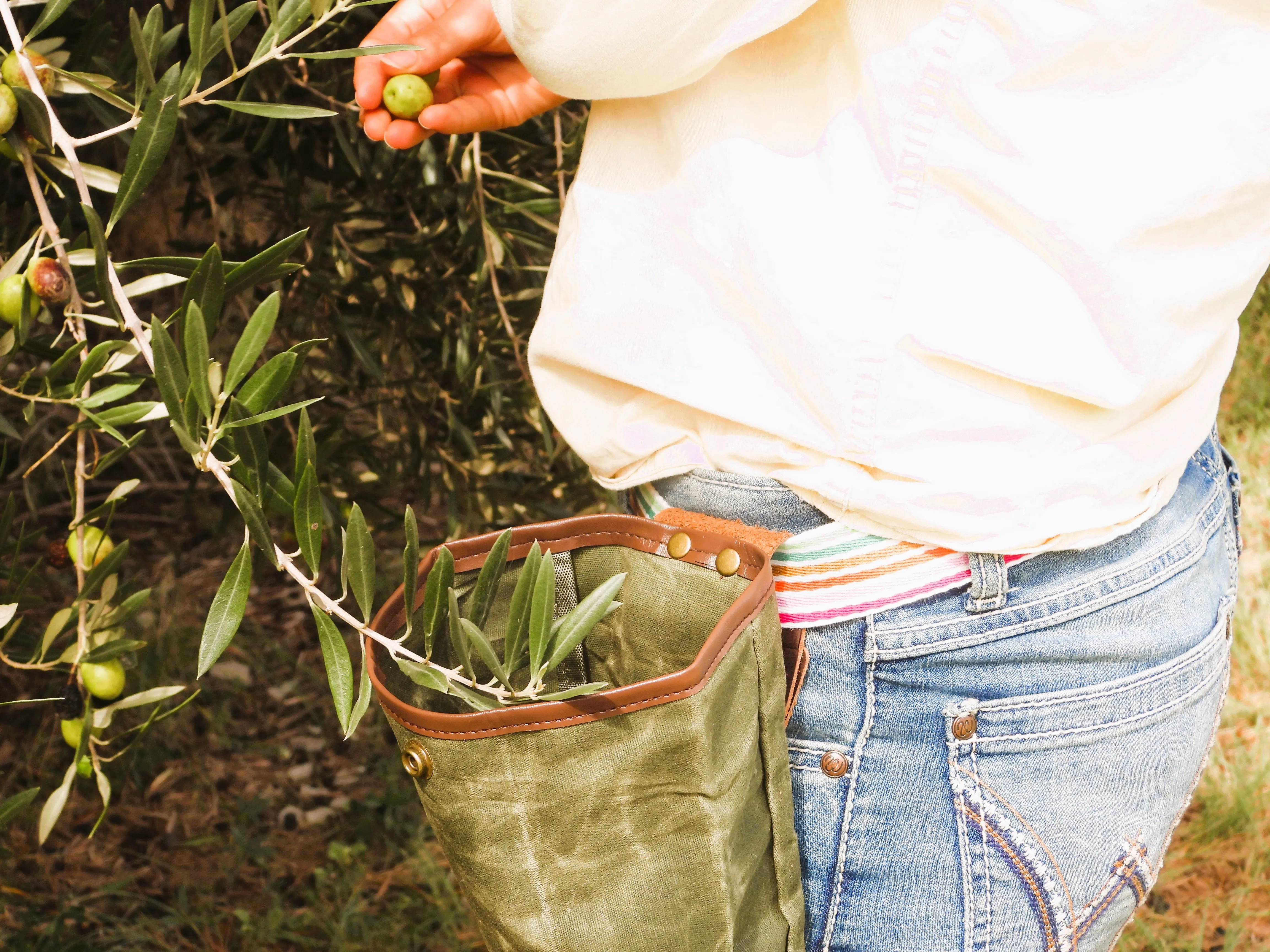 Waxed Canvas Harvest / Forage Pouch