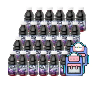Welch’s 100% Concord Grape Juice Drink 10 fl oz Plastic Bottle 24 Pack   2 Reusable Snack Bags by KOOL8SHOP Infinite Deals