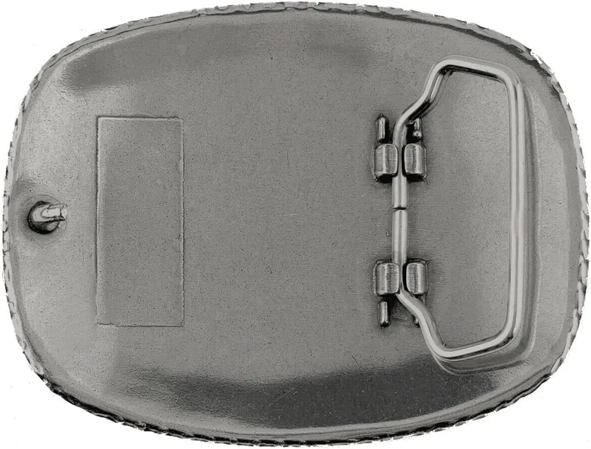 Western Antique Floral Engraved Rope Edge Design Belt Buckle Fits 1-1/2"(38mm) Wide Belt
