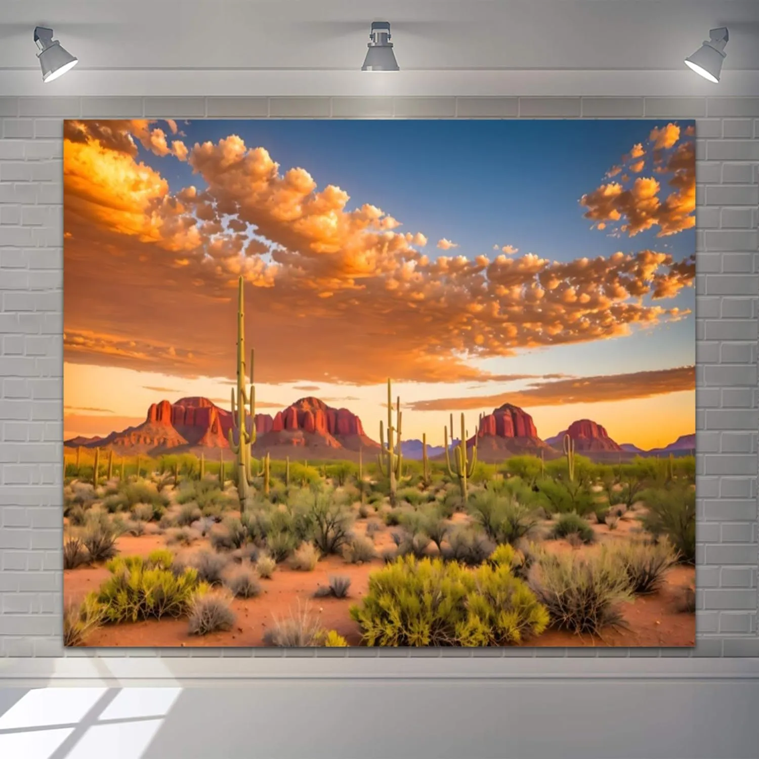 Western Desert Scenery Background 10x8ft Desert Sunset Sand Dunes Photography Backdrop Wilderness Mountain Natural Scenery Landscape Background Western Party Decor Backdrop Cowboys Portrait Props