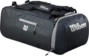 Wilson Sport Duffle Bag - Black/Silver, Holds Soccer Balls and Volleyballs