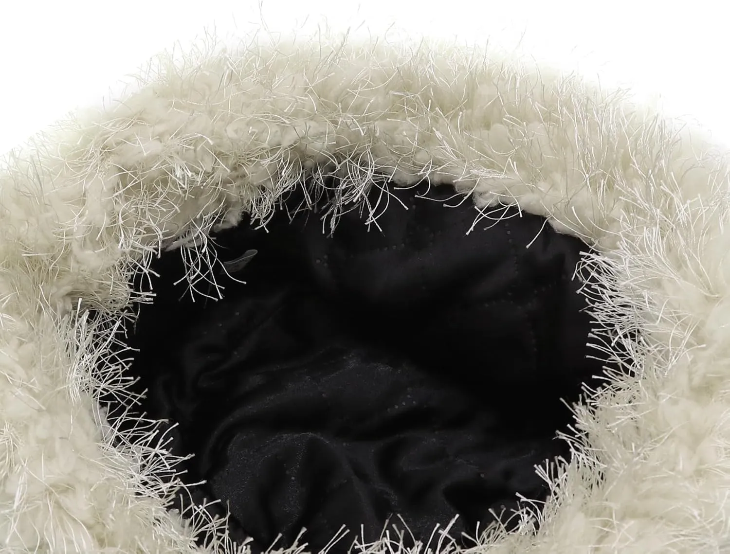 Women Fuzzy Bucket Hat Winter Warm Furry Faux Fur Hat Wide Brim Cute Fluffy Plush Outdoor Fisherman Caps