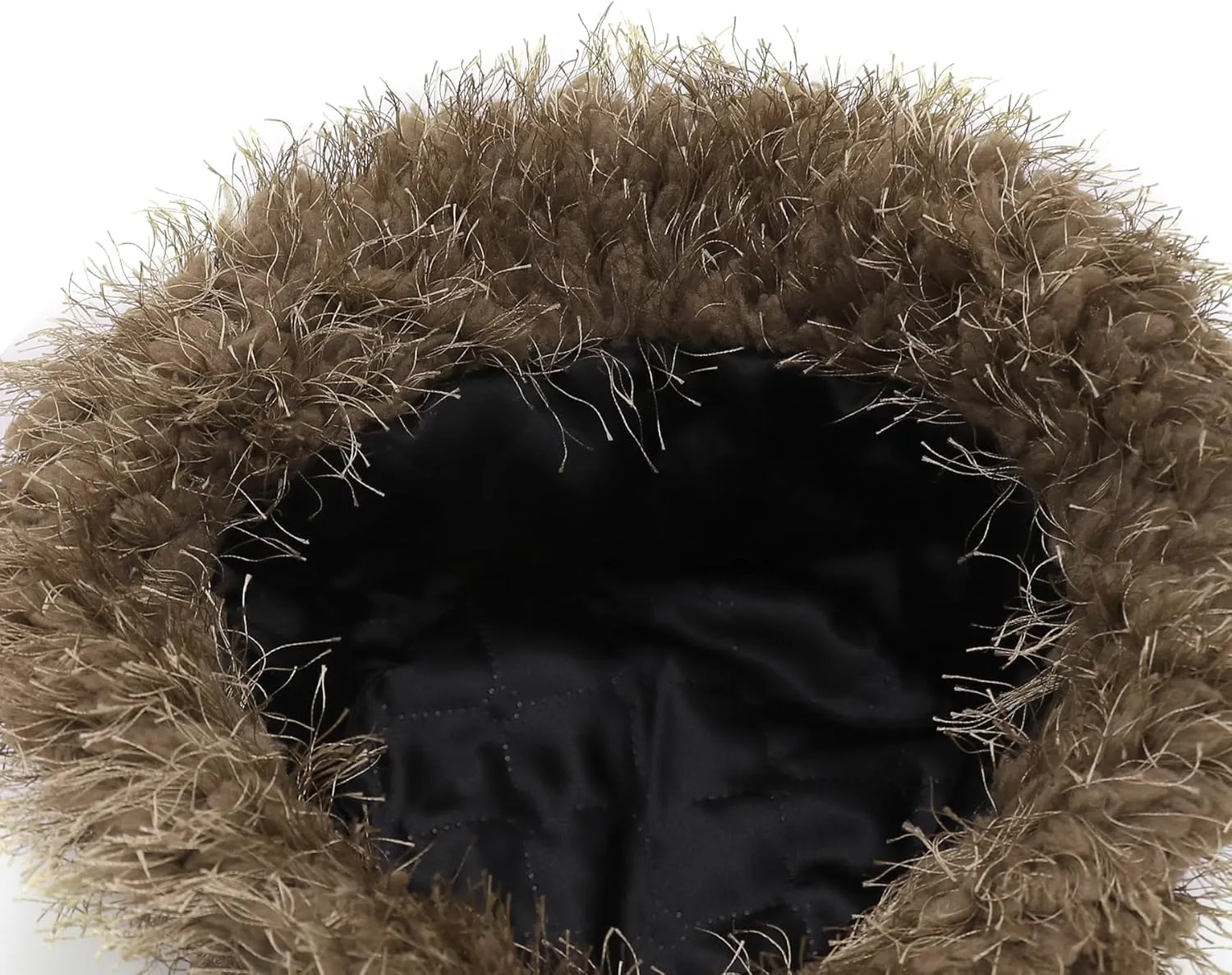 Women Fuzzy Bucket Hat Winter Warm Furry Faux Fur Hat Wide Brim Cute Fluffy Plush Outdoor Fisherman Caps
