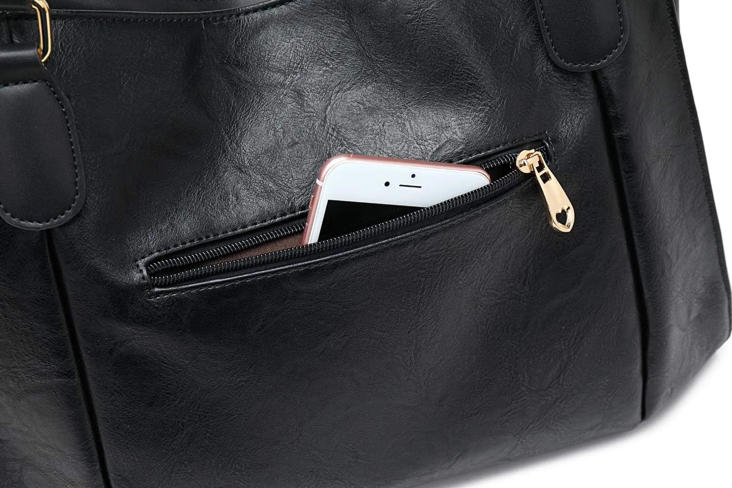 Women Tote Bag Handbags PU Leather Fashion Hobo Shoulder Bags with Adjustable Shoulder Strap