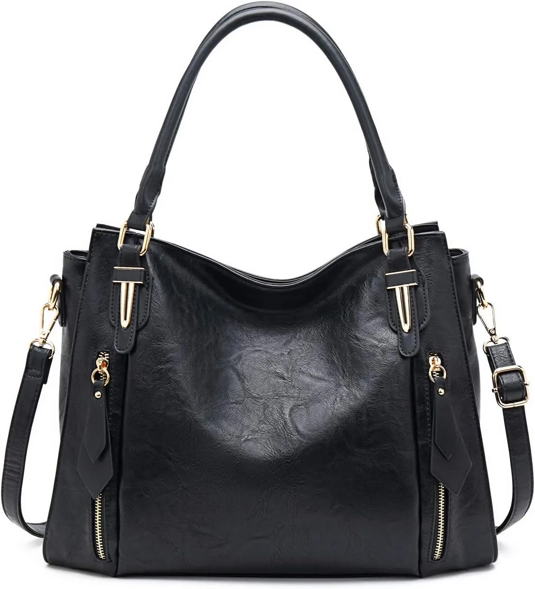 Women Tote Bag Handbags PU Leather Fashion Hobo Shoulder Bags with Adjustable Shoulder Strap