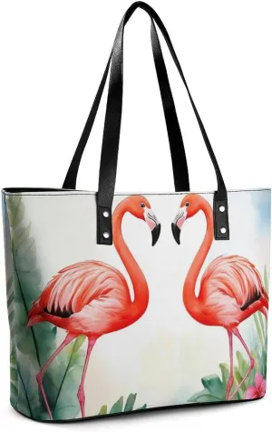 Women Tote Bags Casual Handbags PU Leather Shoulder Travel Bag