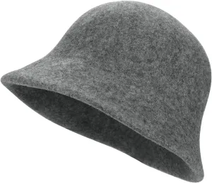 Women Winter Wool Felt Bucket Hat Vintage Warm Felt Cloche Bowler Hat with Brim
