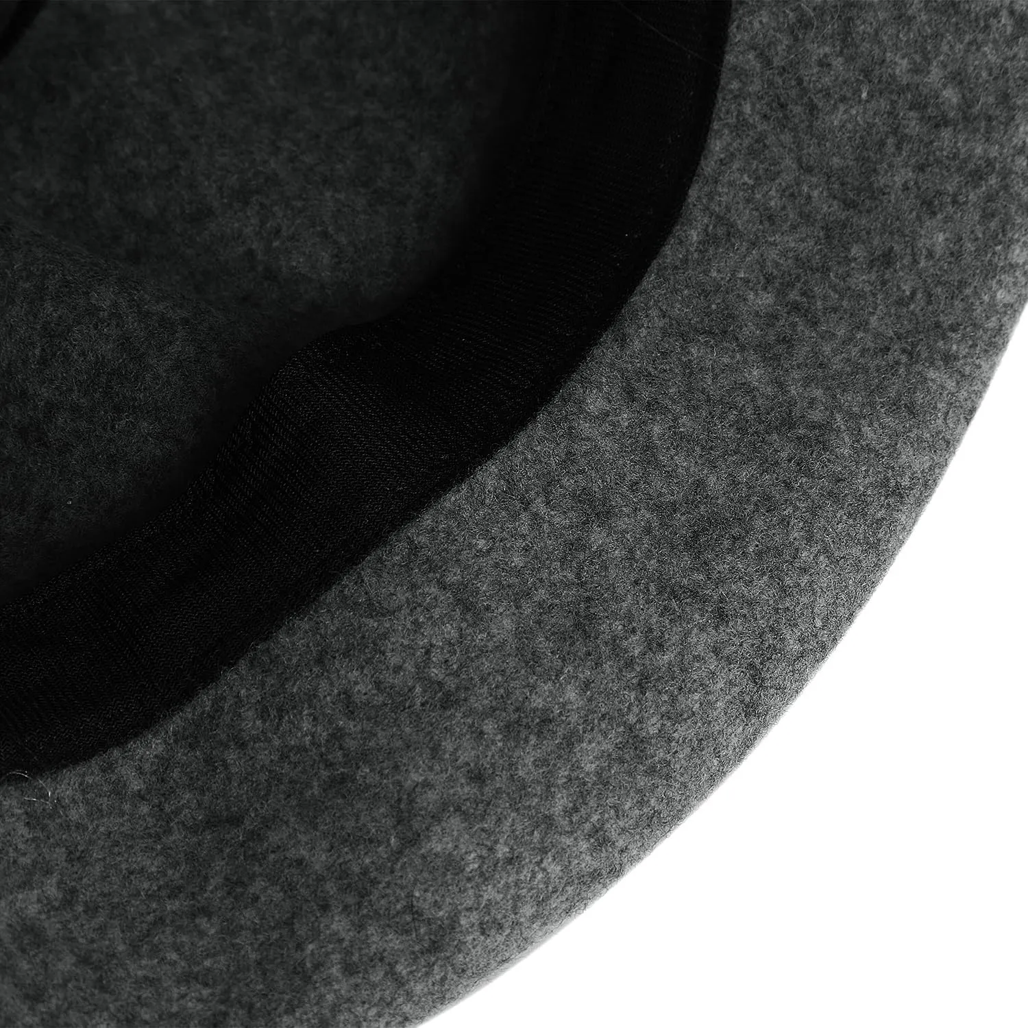Women Winter Wool Felt Bucket Hat Vintage Warm Felt Cloche Bowler Hat with Brim
