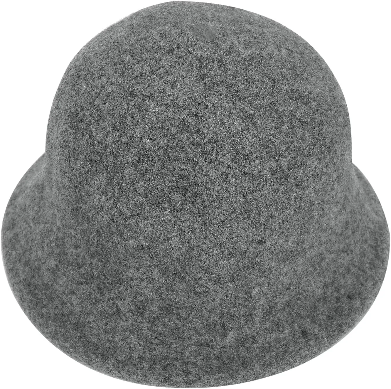 Women Winter Wool Felt Bucket Hat Vintage Warm Felt Cloche Bowler Hat with Brim