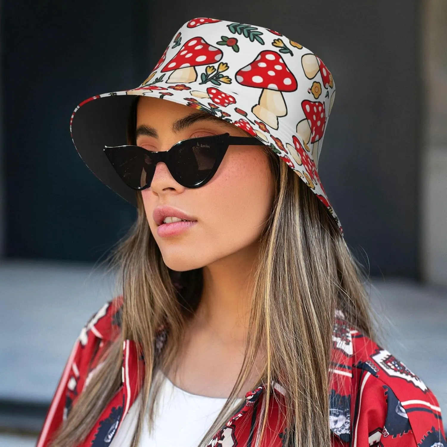 Womens Bucket Hat Summer Travel Beach Sun Protection Hat Fashion Outdoor Packable Mens Fisherman Hat