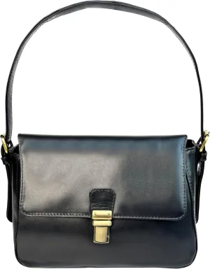 Women's Leather Evening Shoulder Bag - Vintage Clutch Hobo Tote Purse - Trendy Ladies Handbag for Party, Wedding