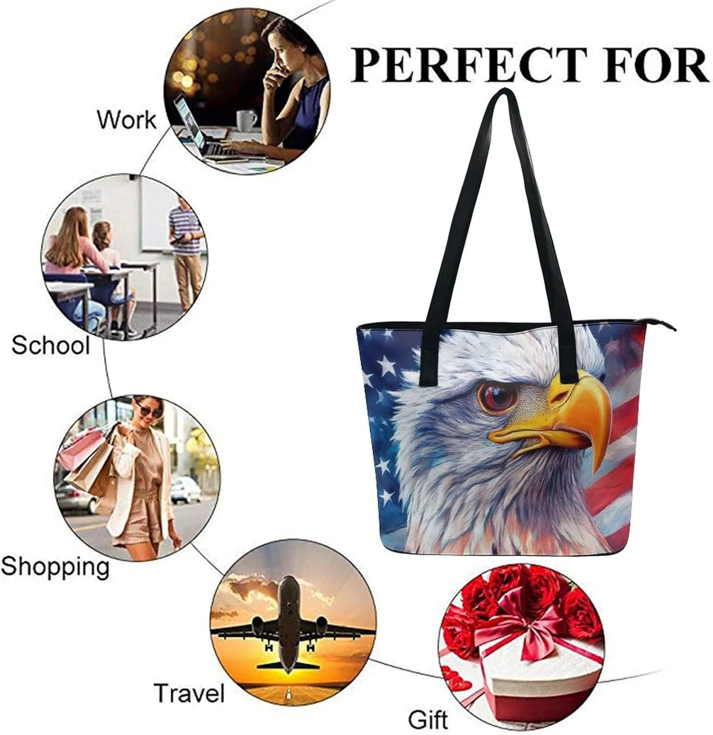 Women's Stylish Waterproof Tote Bag Casual Travel Shoulder Beach Bags
