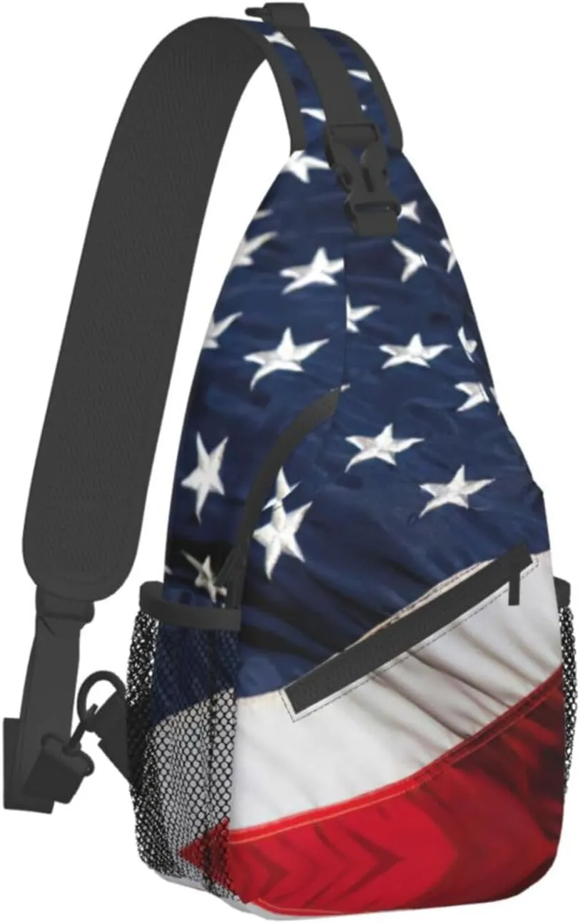 WURTON Beach Clear Sea Sand Print Crossbody Sling Backpack Sling Bag Travel Hiking Chest Bag Daypack