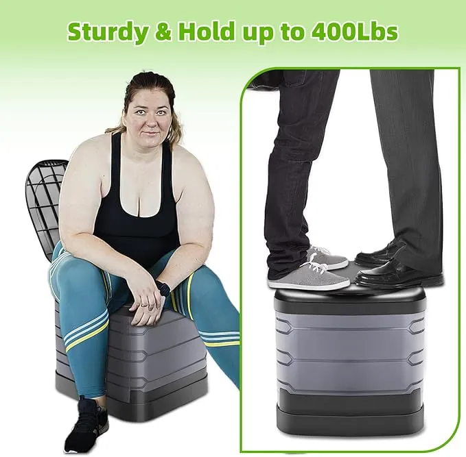XXL Portable Toilet for Adults,16'' Camping Toilet with Lid, Camp Toilet with Handbag, Travel Potty for Camping, Hiking, RoadTrip, Car, Tent, Truck Drivers