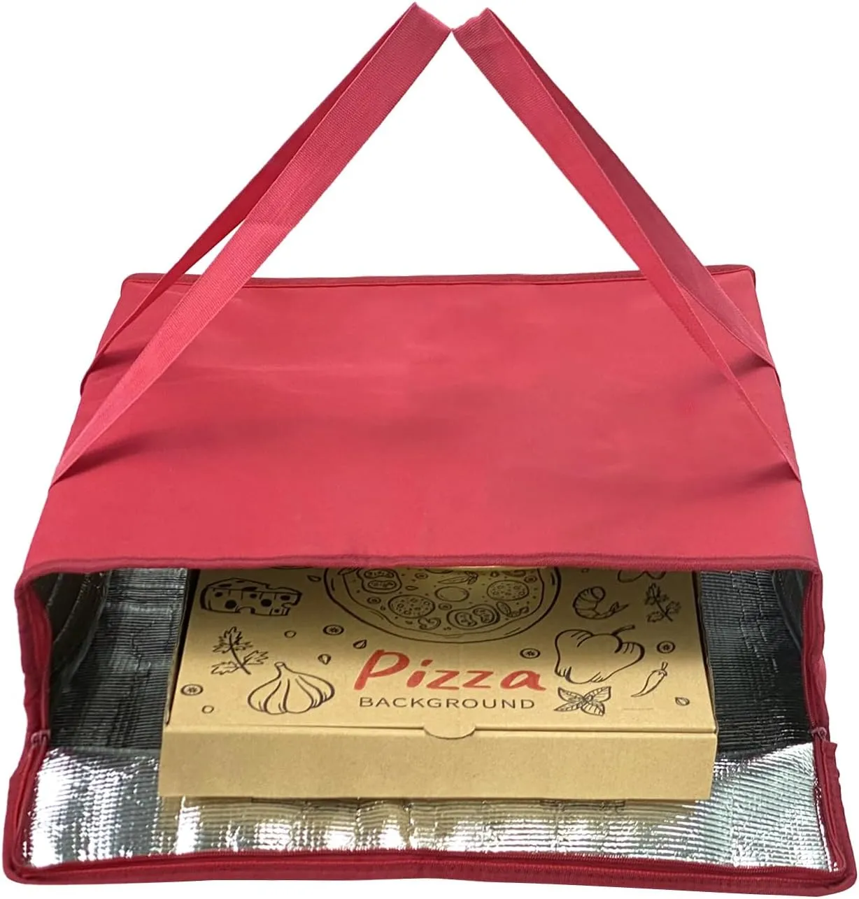 Yalin XXXL Large Insulated Cooler Bag, Styrofoam Cooler of Keep Food Hot or Cold, Reusable Double Zipper Food Delivery Bag for Grocery Shopping, 23" W x 15" H x 14" D