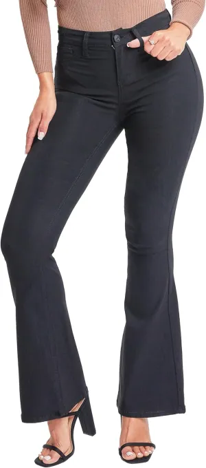 YMI Women's Hyperstretch Forever Color Flare Pants