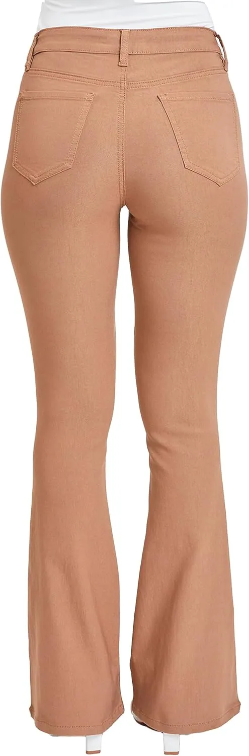 YMI Women's Hyperstretch Forever Color Flare Pants
