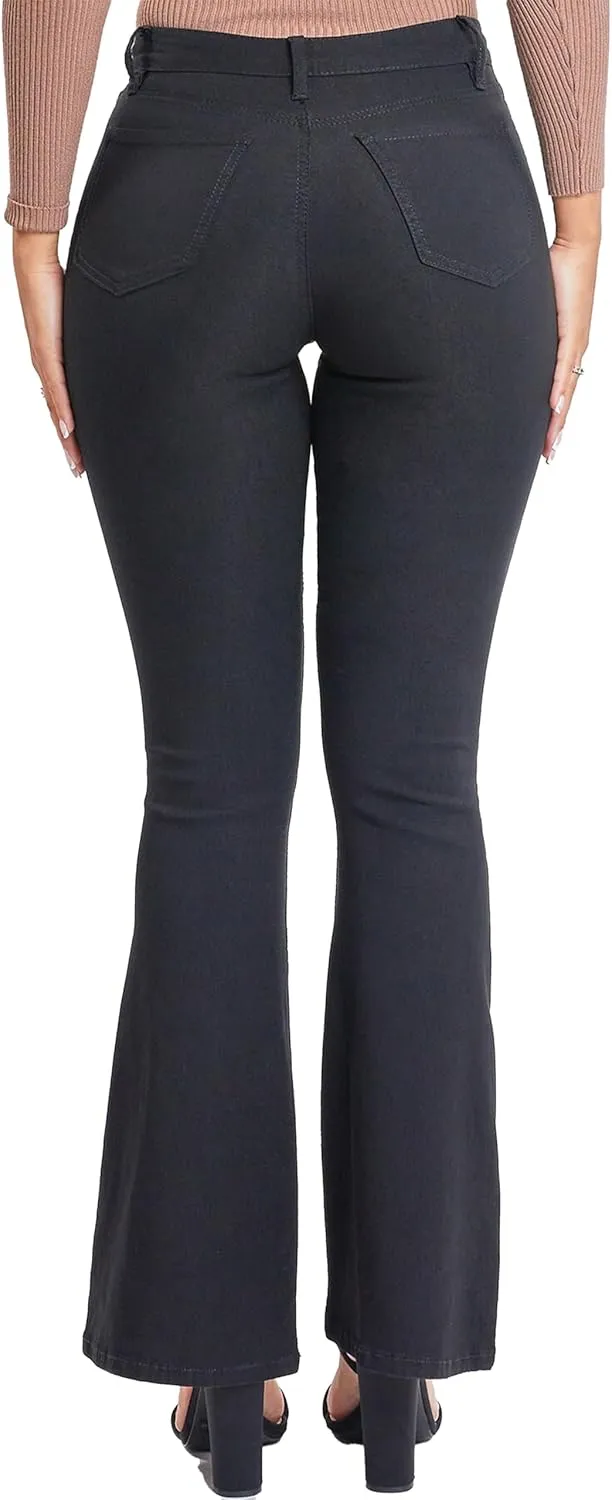 YMI Women's Hyperstretch Forever Color Flare Pants