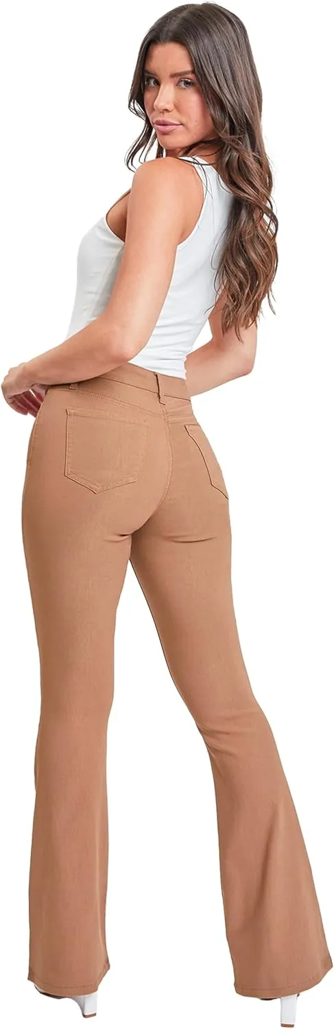 YMI Women's Hyperstretch Forever Color Flare Pants