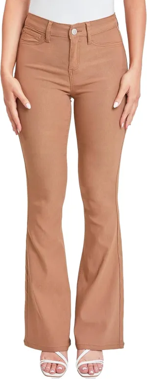 YMI Women's Hyperstretch Forever Color Flare Pants