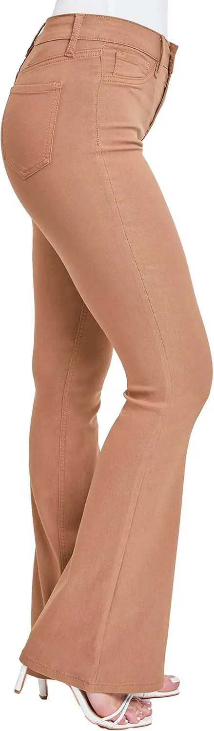 YMI Women's Hyperstretch Forever Color Flare Pants