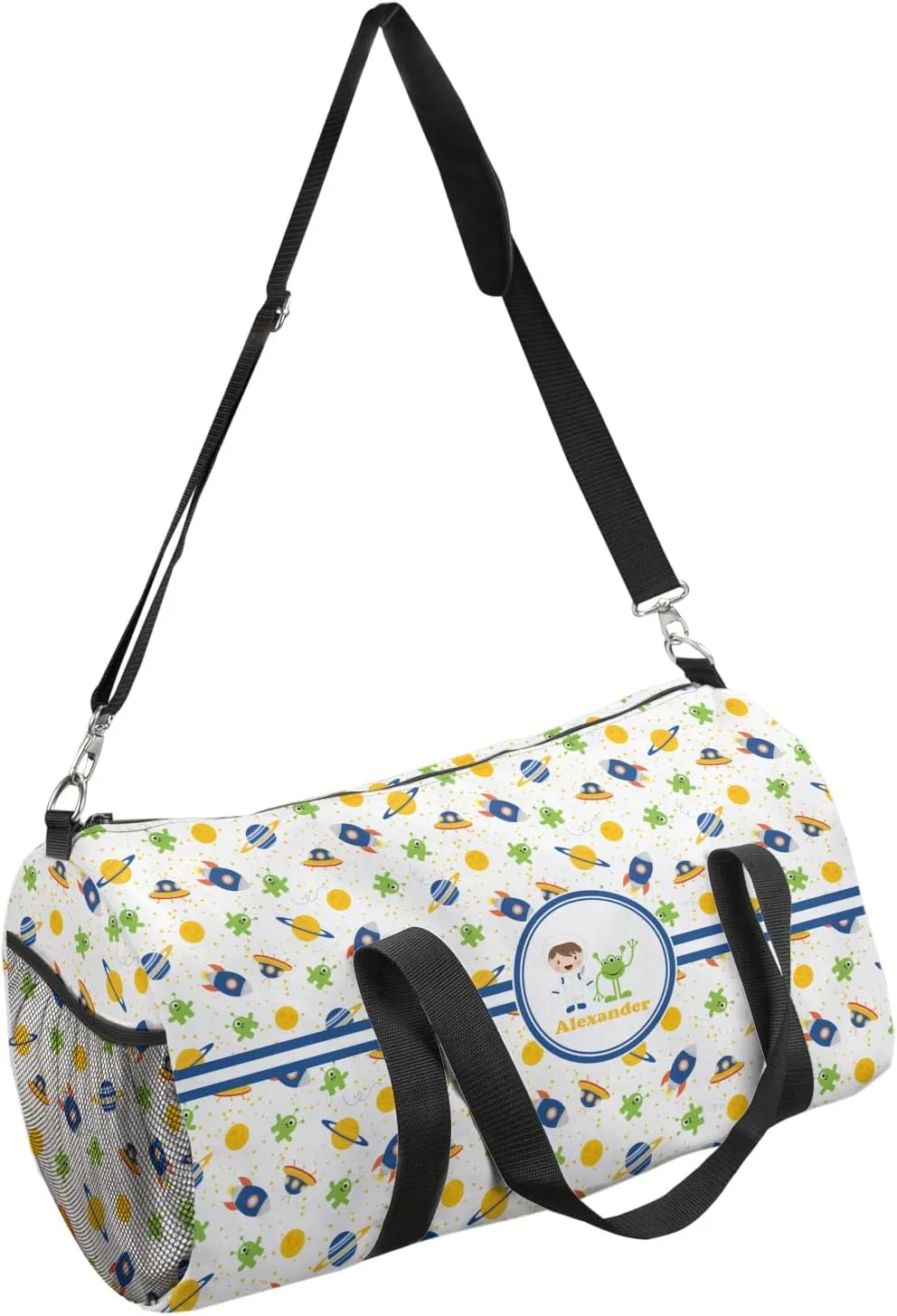 YouCustomizeIt Personalized Boy's Space Themed Duffel Bag