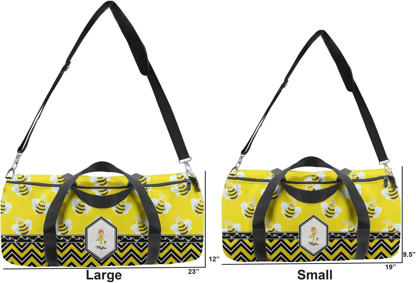YouCustomizeIt Personalized Buzzing Bee Duffel Bag
