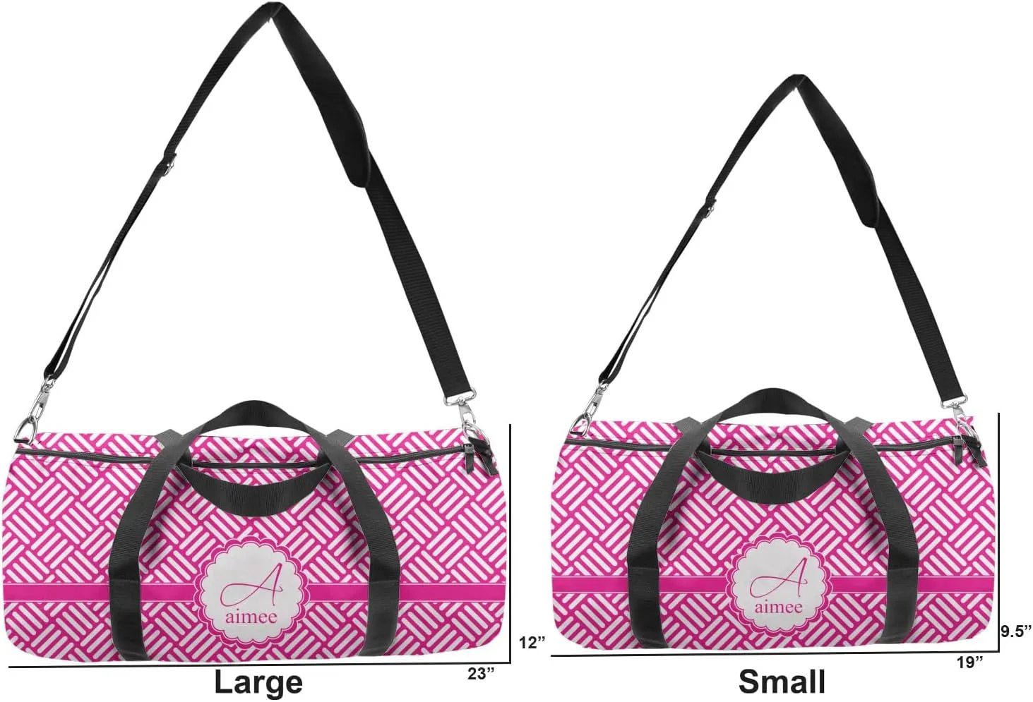 YouCustomizeIt Personalized Square Weave Duffel Bag