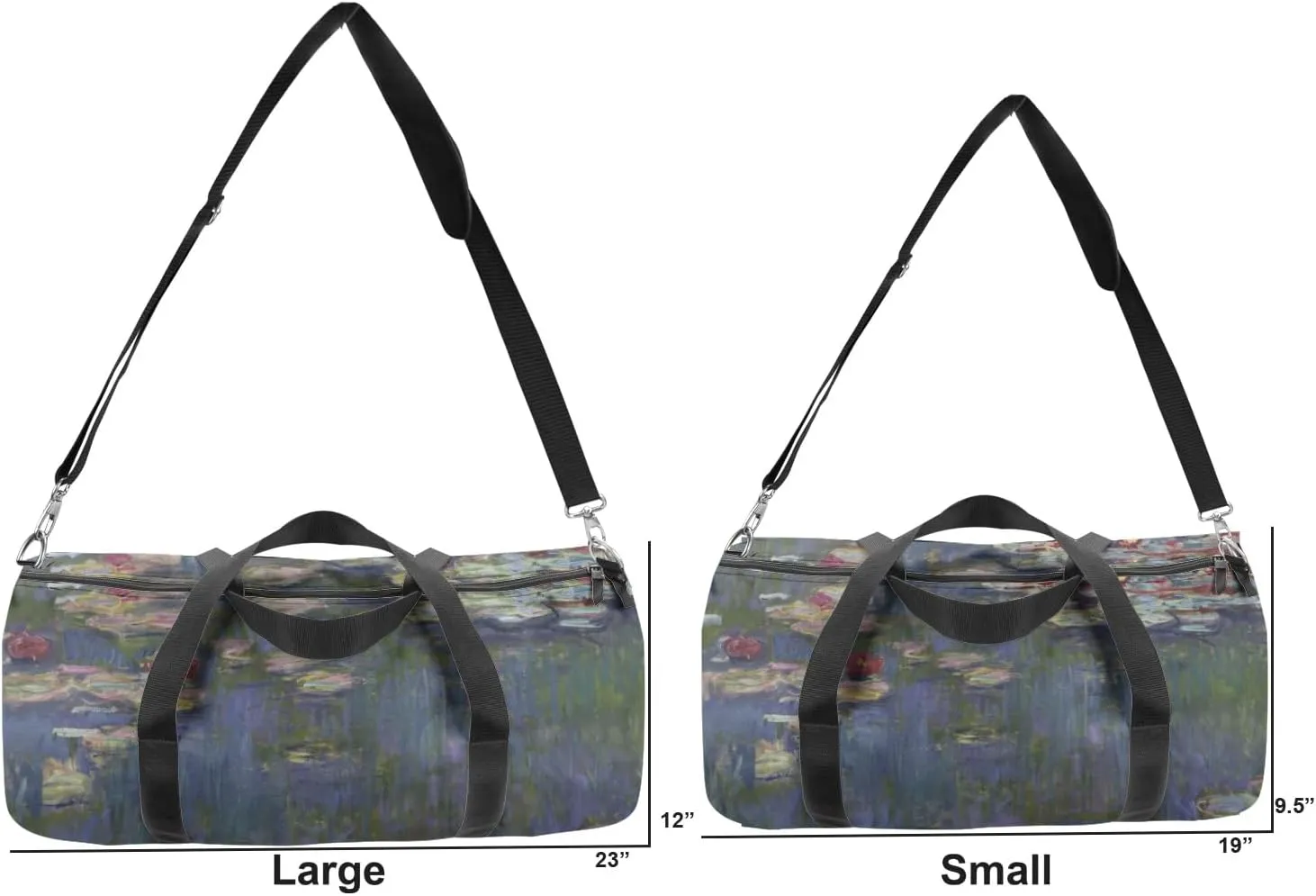 YouCustomizeIt Water Lilies by Claude Monet Duffel Bag