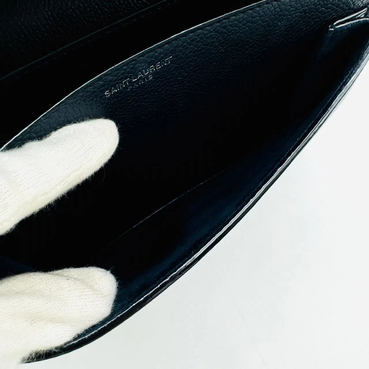 YSL Shoulder Bag Leather Navy Sunset Medium