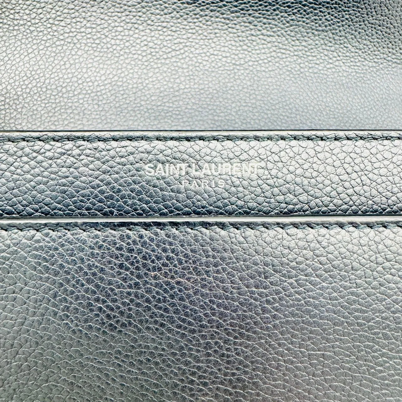 YSL Shoulder Bag Leather Navy Sunset Medium